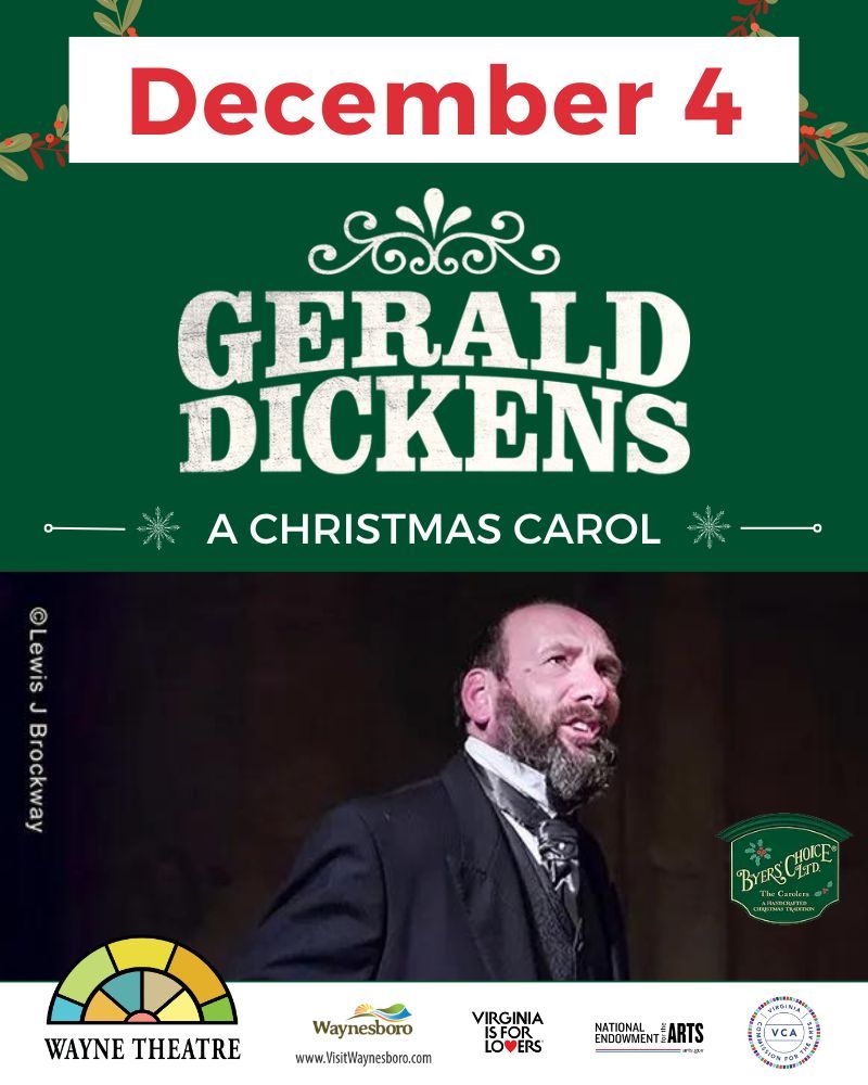 Gerald Dickens at Wayne Theatre, 4 December | Event in Waynesboro | AllEvents