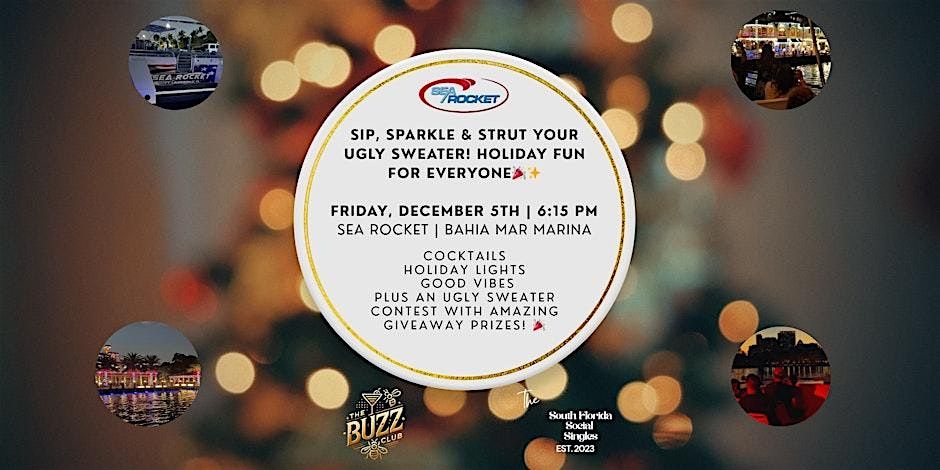 Sip, Sparkle, & Strut Your Ugly Sweater on a Boat!, 5 December | Event in Fort Lauderdale | AllEvents