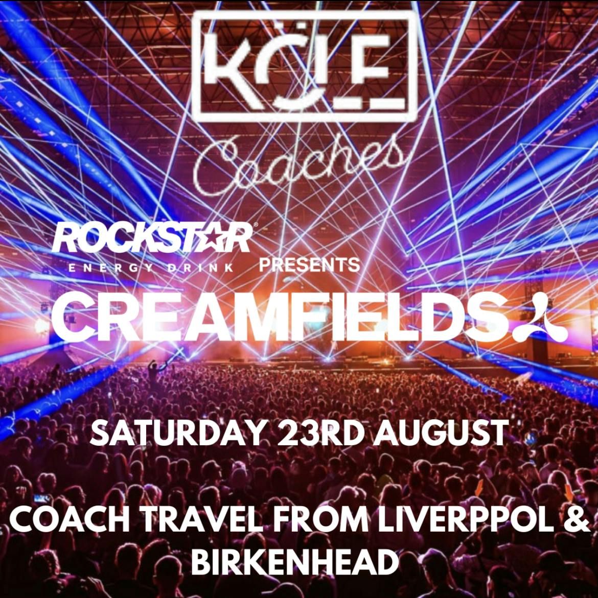 Creamfields Coach Travel - Saturday 23rd August 2025, 23 August | Event in Warrington | AllEvents