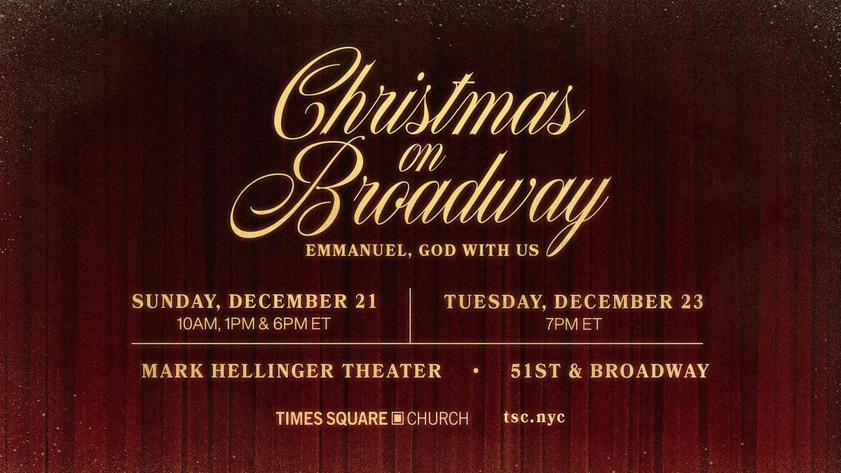 Christmas On Broadway: Emmanuel, God With Us, 21 December | Event in New York | AllEvents