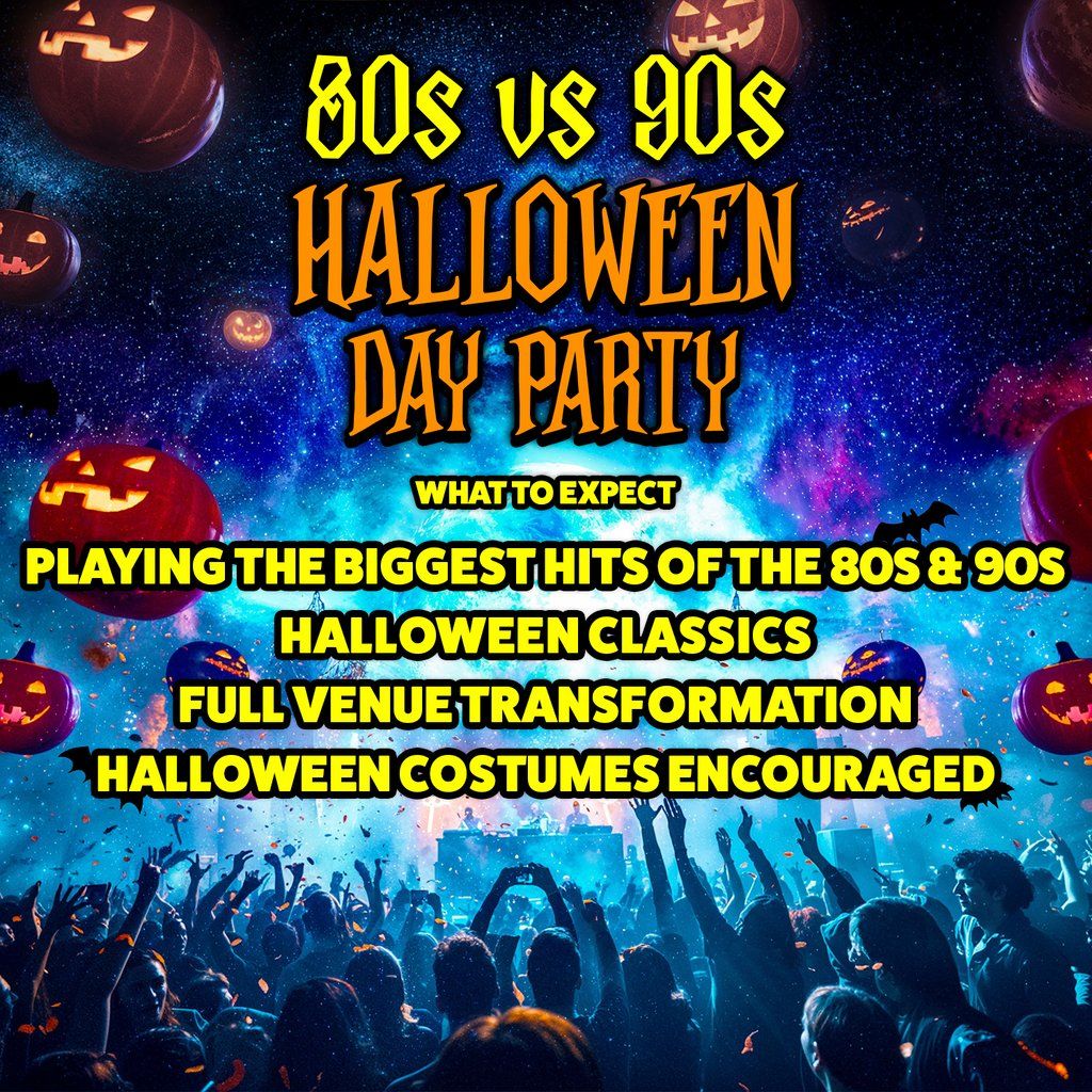 80s vs 90s Halloween Day Party: Milton Keynes, 1 November | Event in Milton Keynes | AllEvents