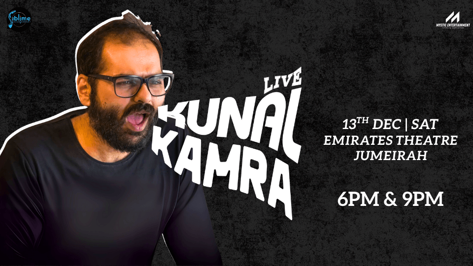 Kunal Kamra Live in Dubai 2025, 13 December | Event in Dubai | AllEvents