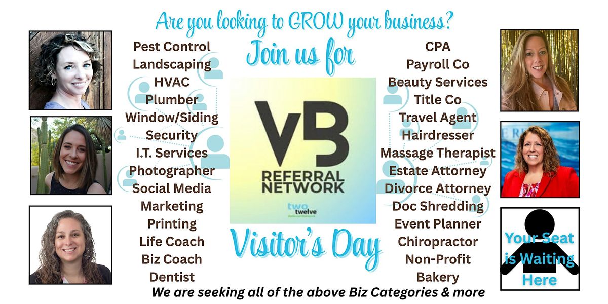 VB Referral Network's Quarterly VISITORS DAY, 3 December | Event in Virginia Beach | AllEvents