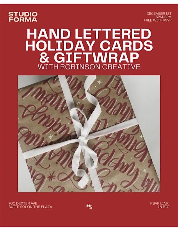 Hand Lettered Holiday Cards & Giftwrap Workshop | Event in Seattle | AllEvents