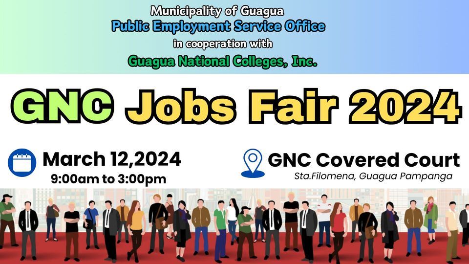 GNC JOBS FAIR 2024, municipality of guagua, 2003 Guagua, Philippines