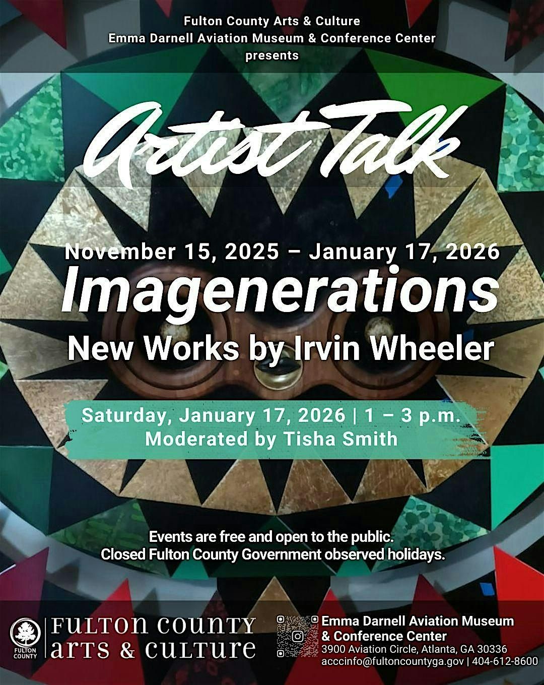 IMAGENERATIONS  Artist Talk with Irvin Wheeler, 17 January | Event in Atlanta | AllEvents