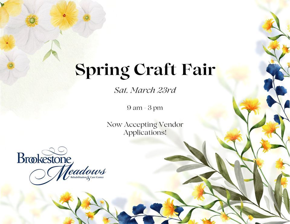Spring Craft Fair, Brookestone Meadows, Elkhorn, March 23 2025