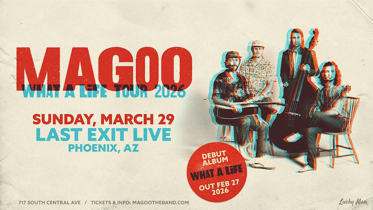 Magoo, 29 March | Event in Phoenix | AllEvents