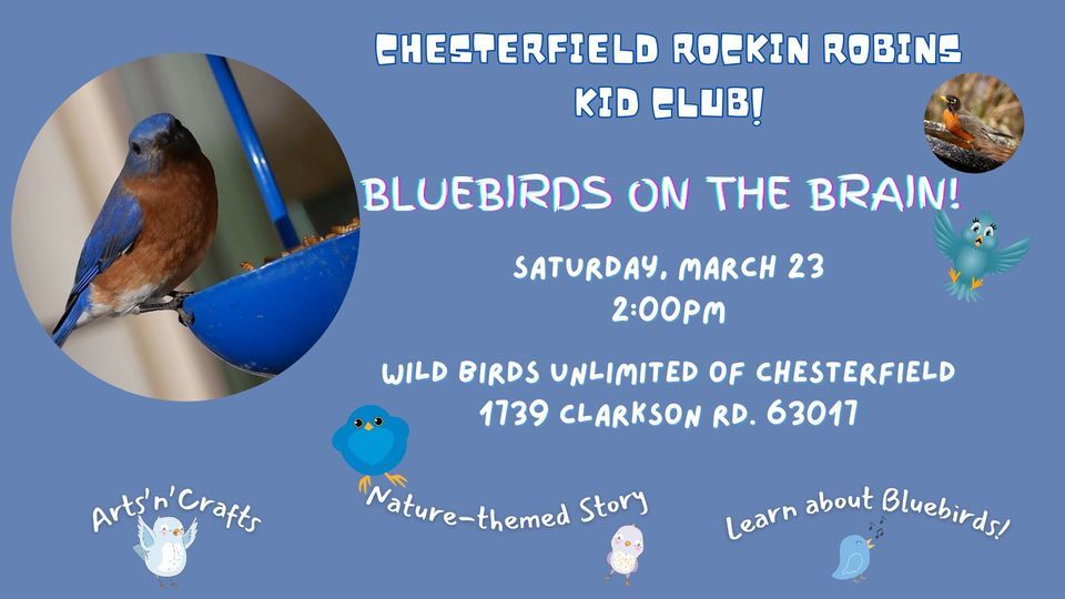 Chesterfield Rockin Robins Kids Club Bluebirds on the Brain!, Wild Birds Unlimited