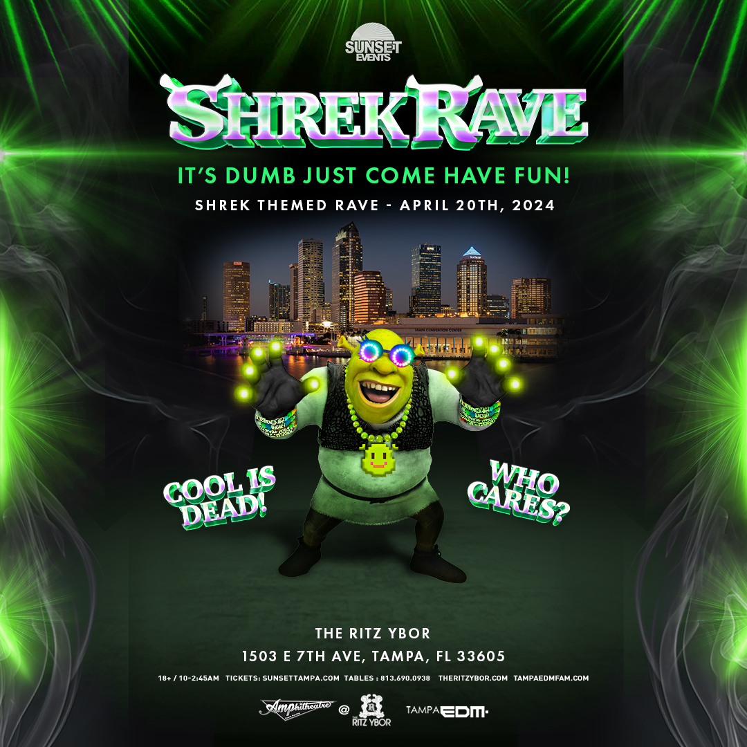 Shrek Rave at Orange Peel, 25 July | Event in Asheville | AllEvents