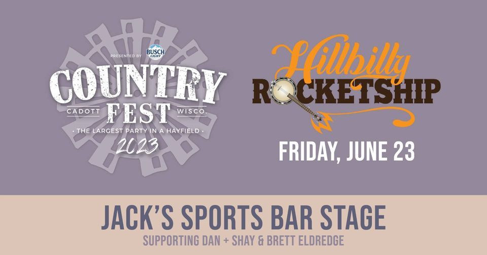 Hillbilly Rocketship at Country Fest, Country Fest, Cadott, 23 June