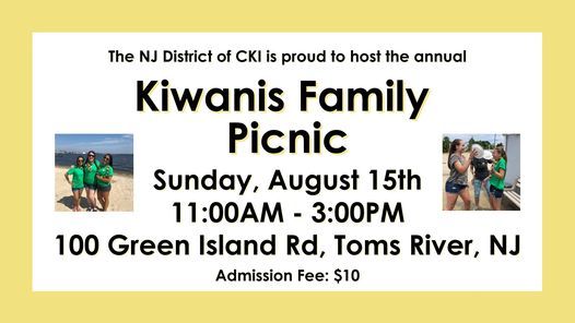 Kiwanis Family Picnic 2021 100 Green Island Rd Toms River Nj 08753 2022 United States Seaside Heights August 15 2021 Allevents In Aug 2022 Events Nj