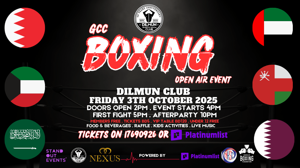 Domestic Boxing, Open Air Event at Dilmun Club, Bahrain, 3 October | Event in Jasra | AllEvents