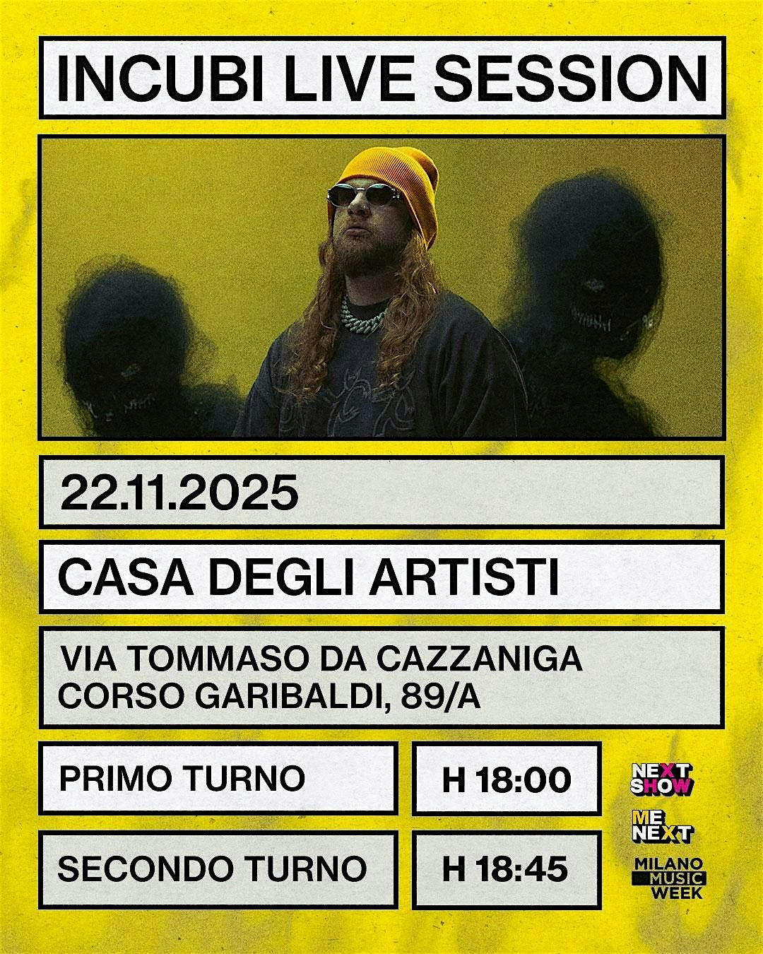 INCUBI Live session - T1 | Event in Milano | AllEvents