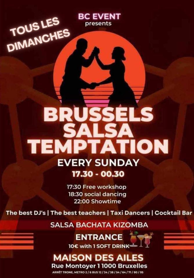BRUSSELS SALSA TEMPTATION, La Maison Des Ailes, Brussels, November 26 to November 27 AllEvents.in