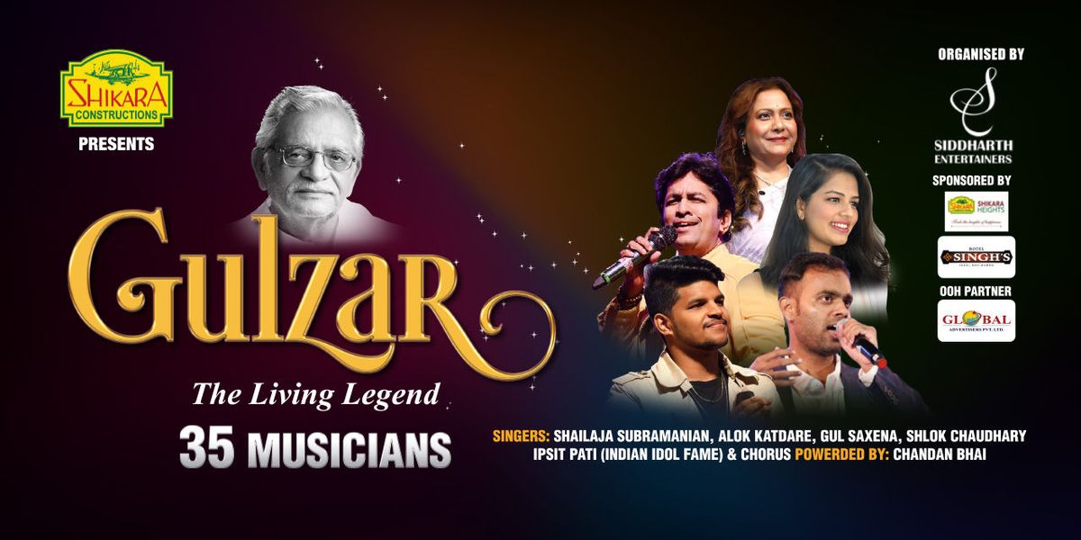 GULZAR - The Living Legend, 7 December | Event in Mumbai | AllEvents