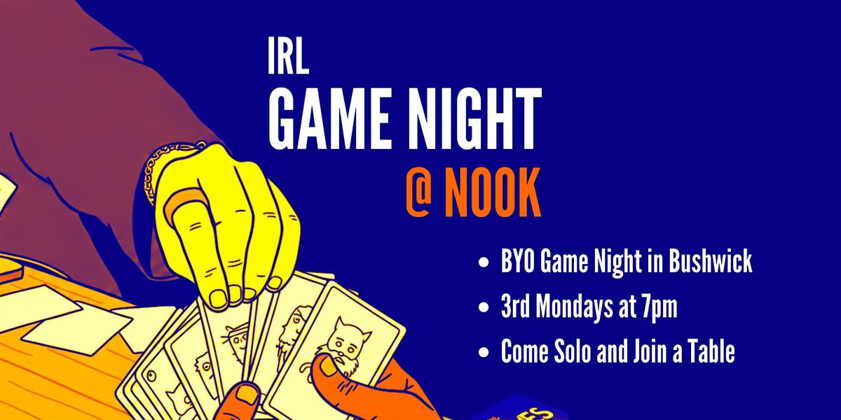 IRL Game Night | Event in Brooklyn | AllEvents