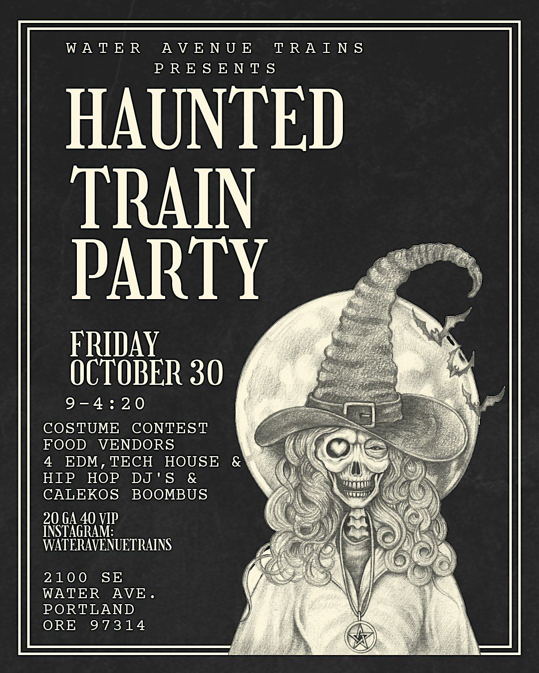 Water Avenue Trains Haunted Train Event