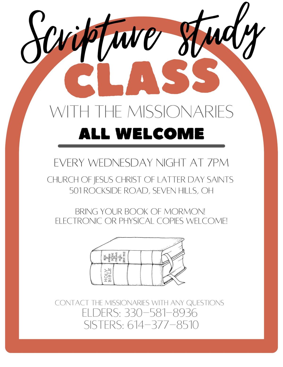 Scripture Study class with the missionaries, 3 December | Event in Seven Hills | AllEvents