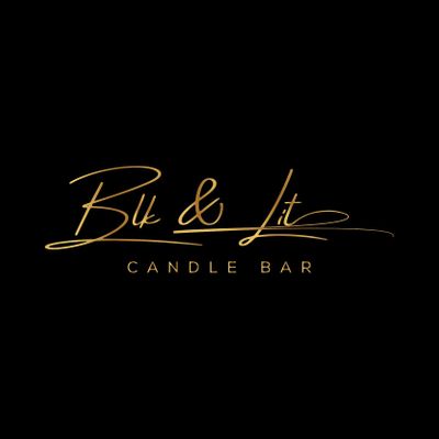 Blk & Lit Candle Bar logo