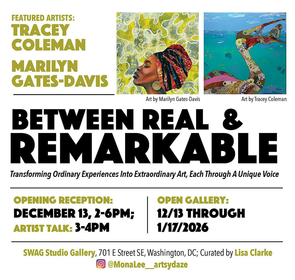 Between Real & Remarkable Exhibition, 13 December | Event in Washington | AllEvents