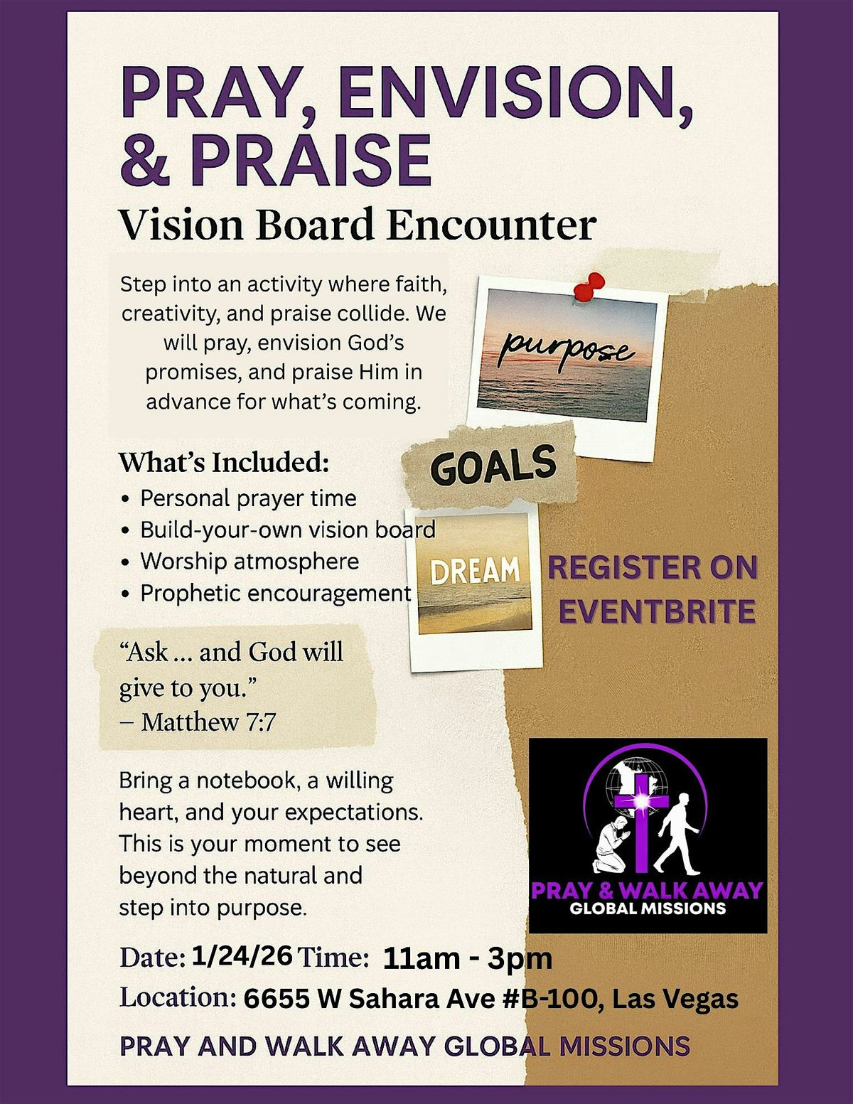Pray, Envision, and Praise 2026, 24 January | Event in Las Vegas | AllEvents