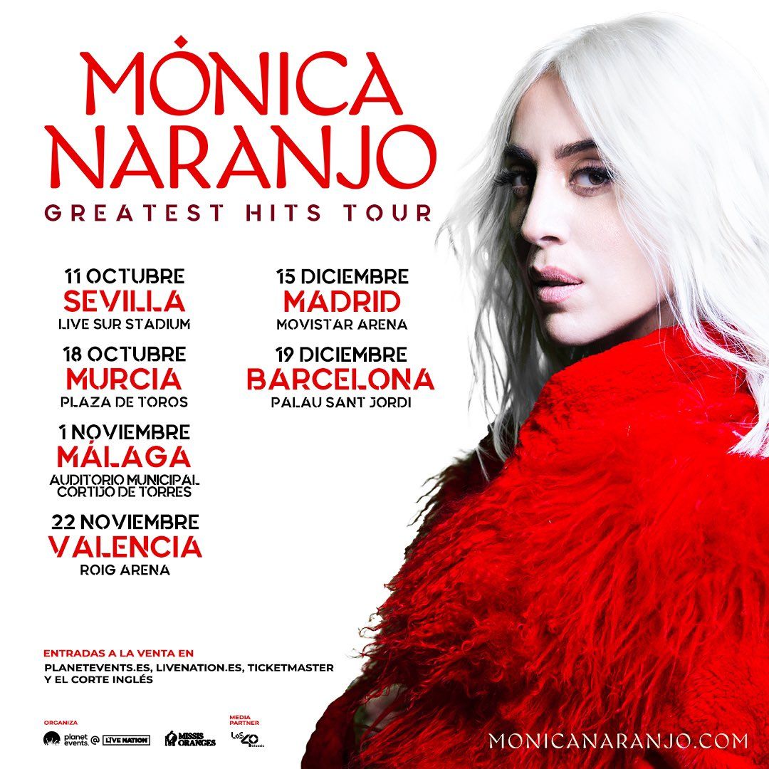 Monica Naranjo Málaga Tickets, 1 November | Event in Málaga | AllEvents