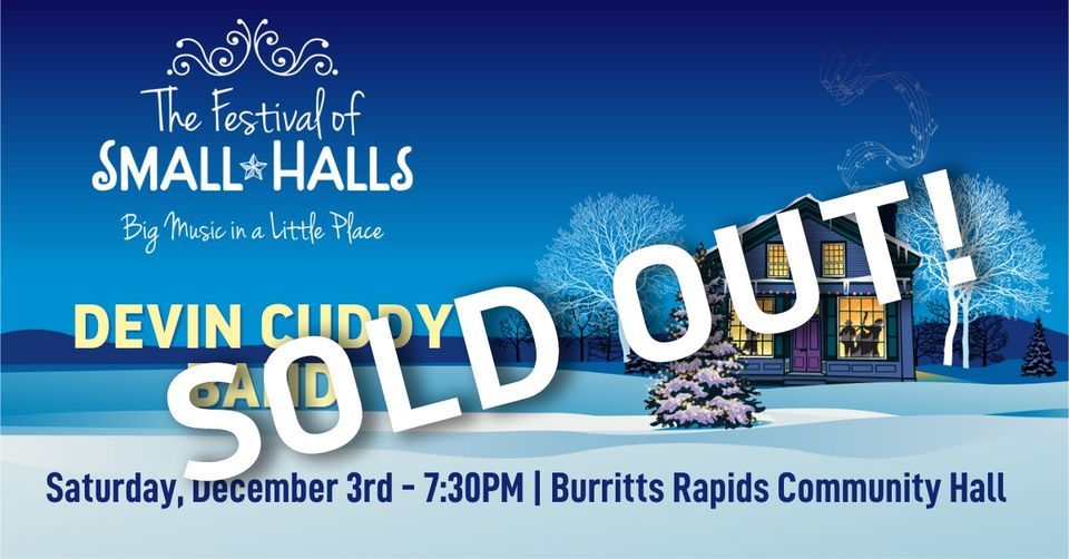 Devin Cuddy Band Burritts Rapids Community Hall (SOLD OUT), Burritts