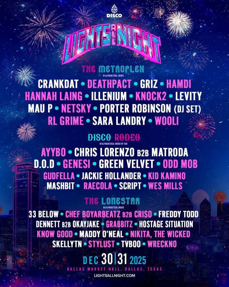 2025 Lights All Night - Wednesday at Dallas Market Hall, 31 December | Event in Dallas | AllEvents