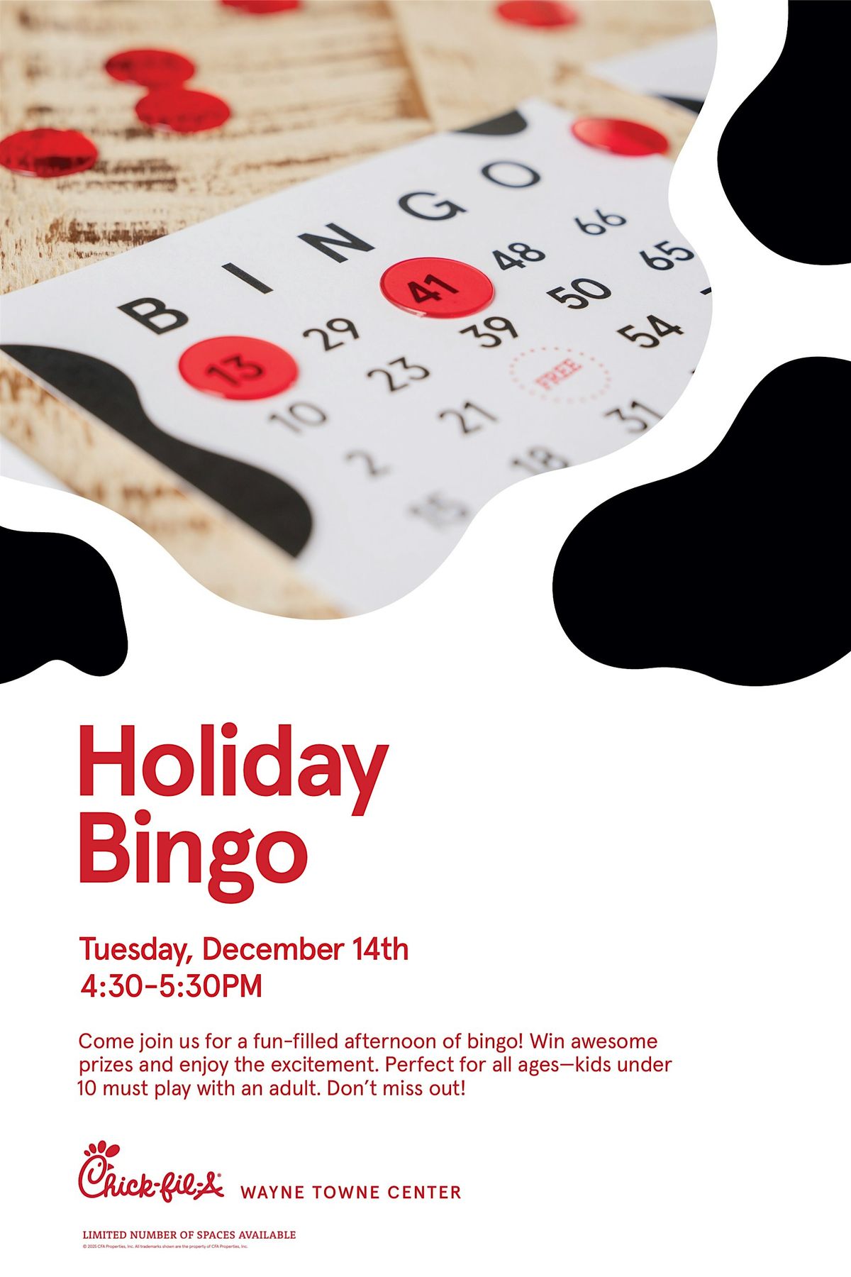 Holiday Bingo, 9 December | Event in Wayne | AllEvents