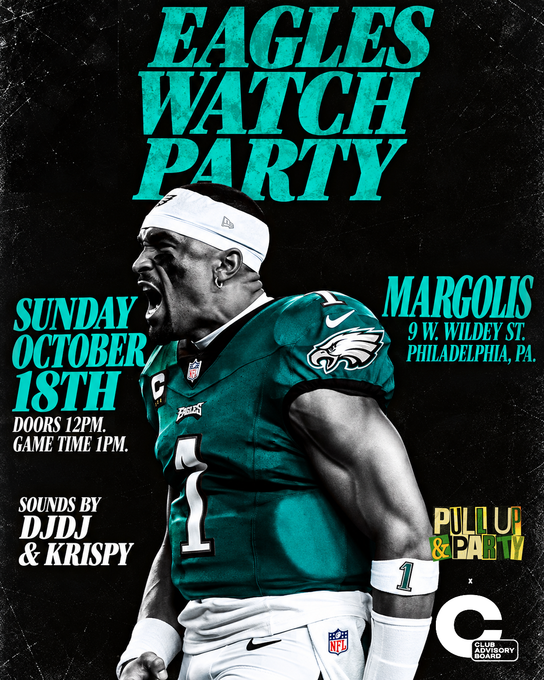 EAGLES WATCH PARTY, Margolis, Philadelphia, 18 October 2026 | AllEvents