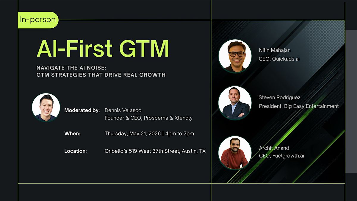 AI-First GTM: Launching & Scaling Your Business in 2026, Oribello's Bar ...