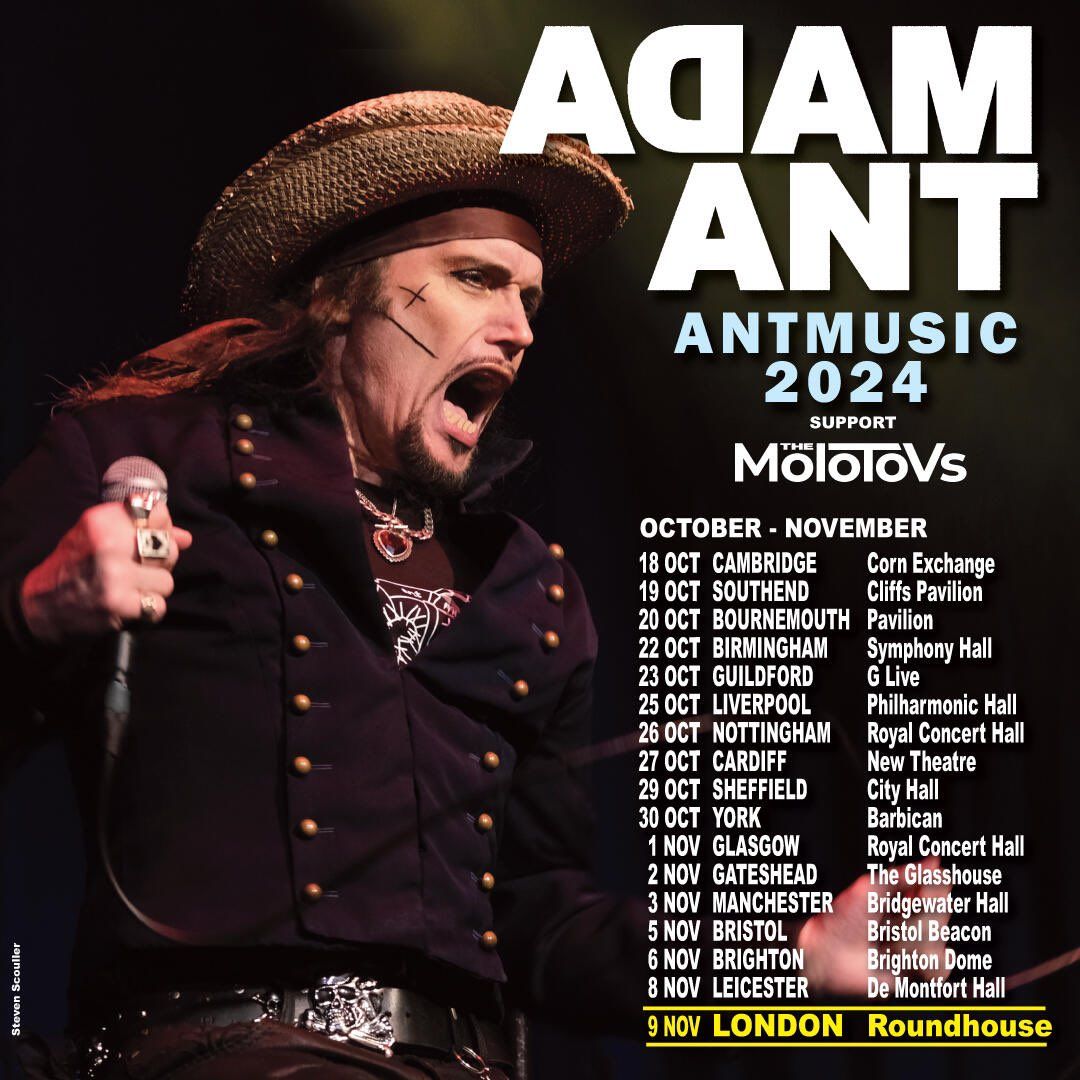 Adam Ant Westcliff-On-Sea Tickets, 6 November | Event in Westcliff-On-Sea | AllEvents
