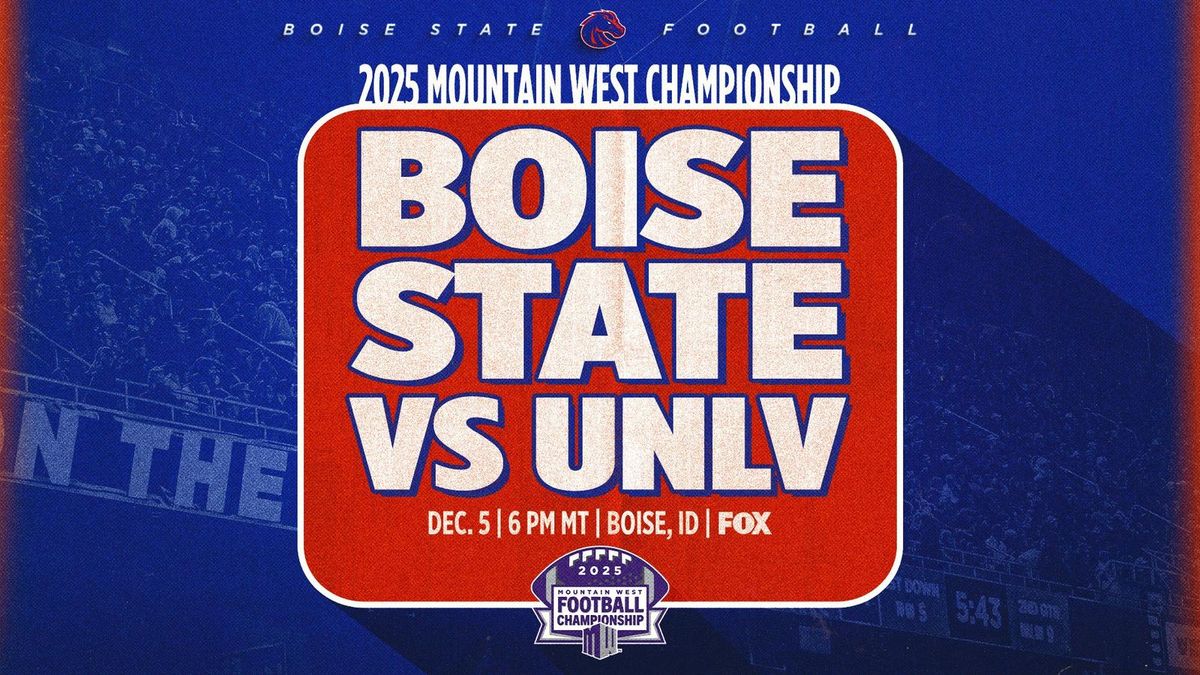 Mountain West Football Championship: Boise State vs UNLV, 6 December | Event in Boise | AllEvents