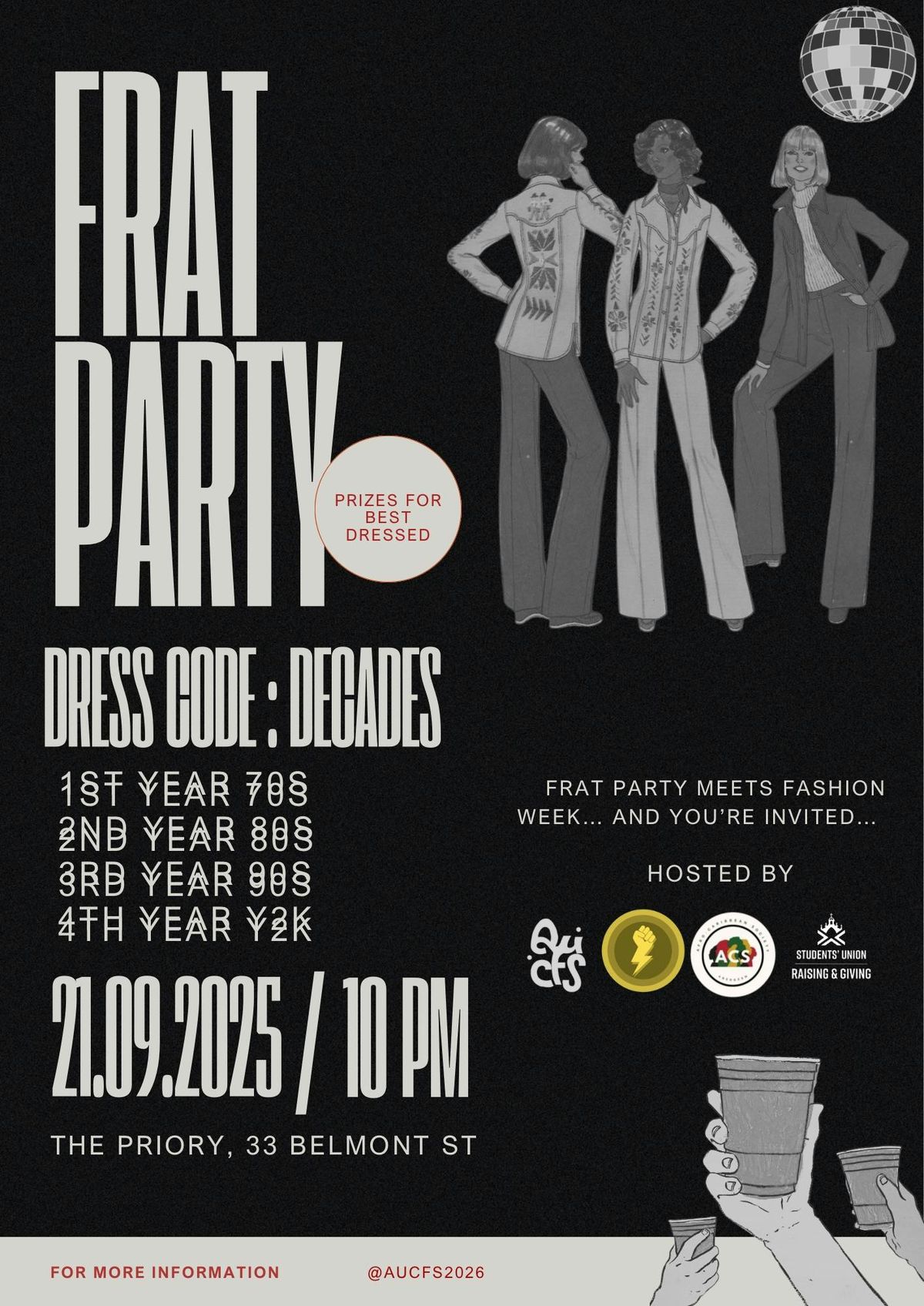 AUCFS Freshers Frat Party, 21 September | Event in Aberdeen | AllEvents