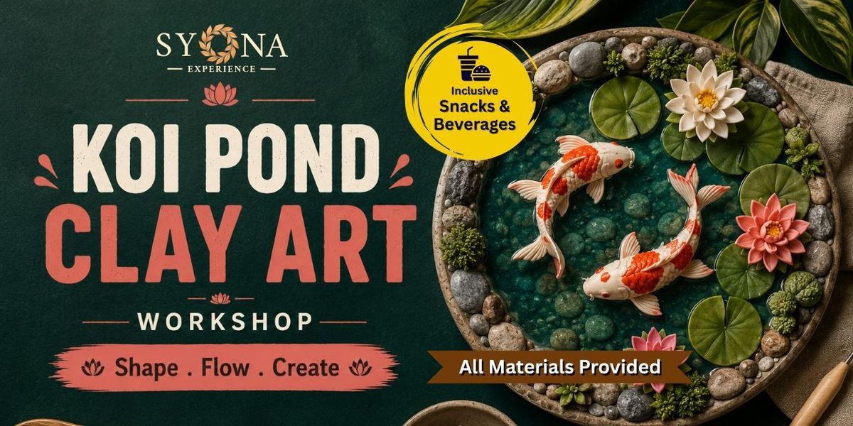 Koi Pond Clay Art