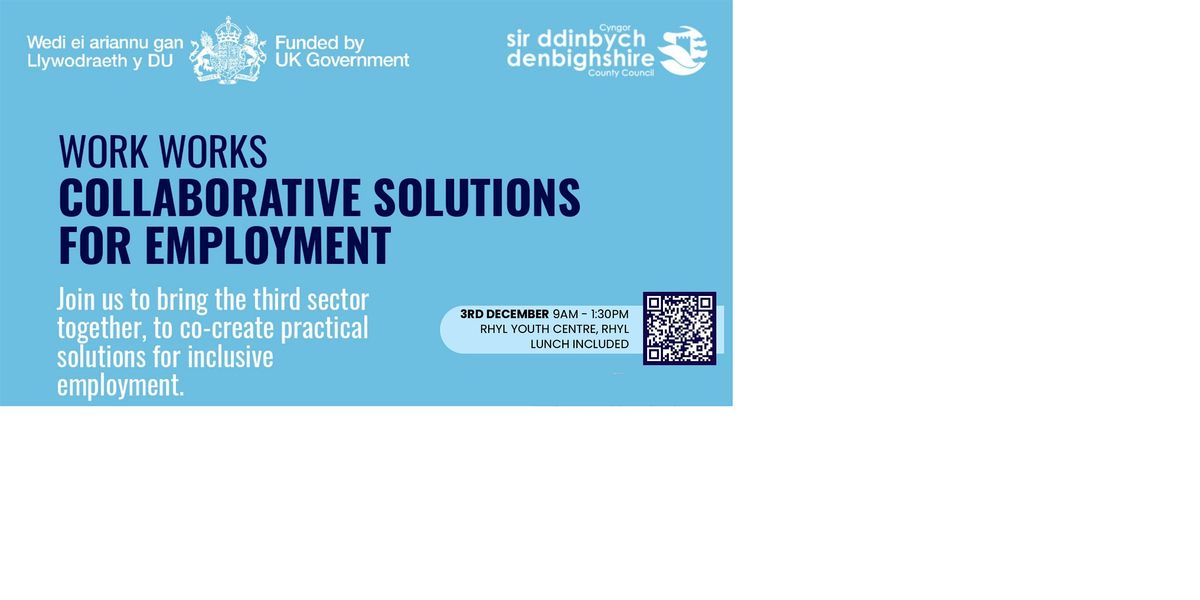 Collaborative Solutions for Employment  - Rhyl Session, 3 December | Event in Rhyl | AllEvents