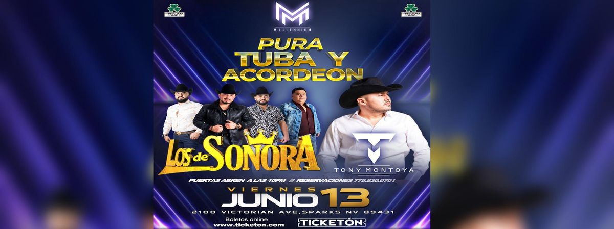 LOS DE SONORA Y TONY MONTOYA , 13 June | Event in Sparks | AllEvents
