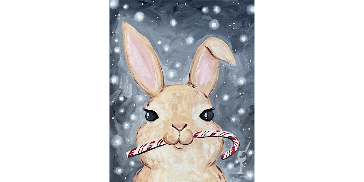 Candy Cane Bunny - Paint and Sip in Houston | Classpop!™, 20 December | Event in Pasadena | AllEvents