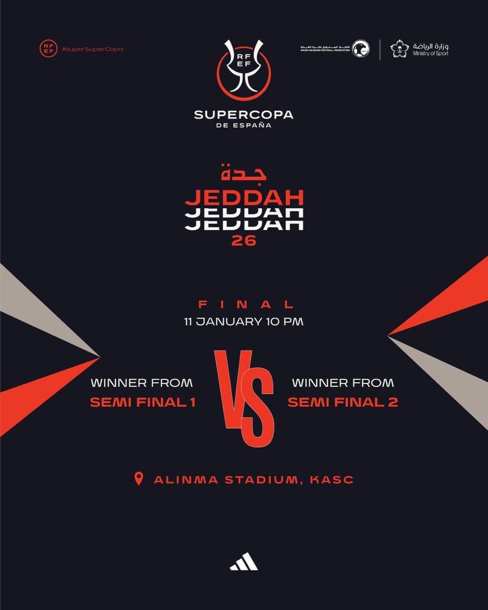 Spanish Super Cup 2026 - Final Tickets, 11 January | Event in Jeddah | AllEvents