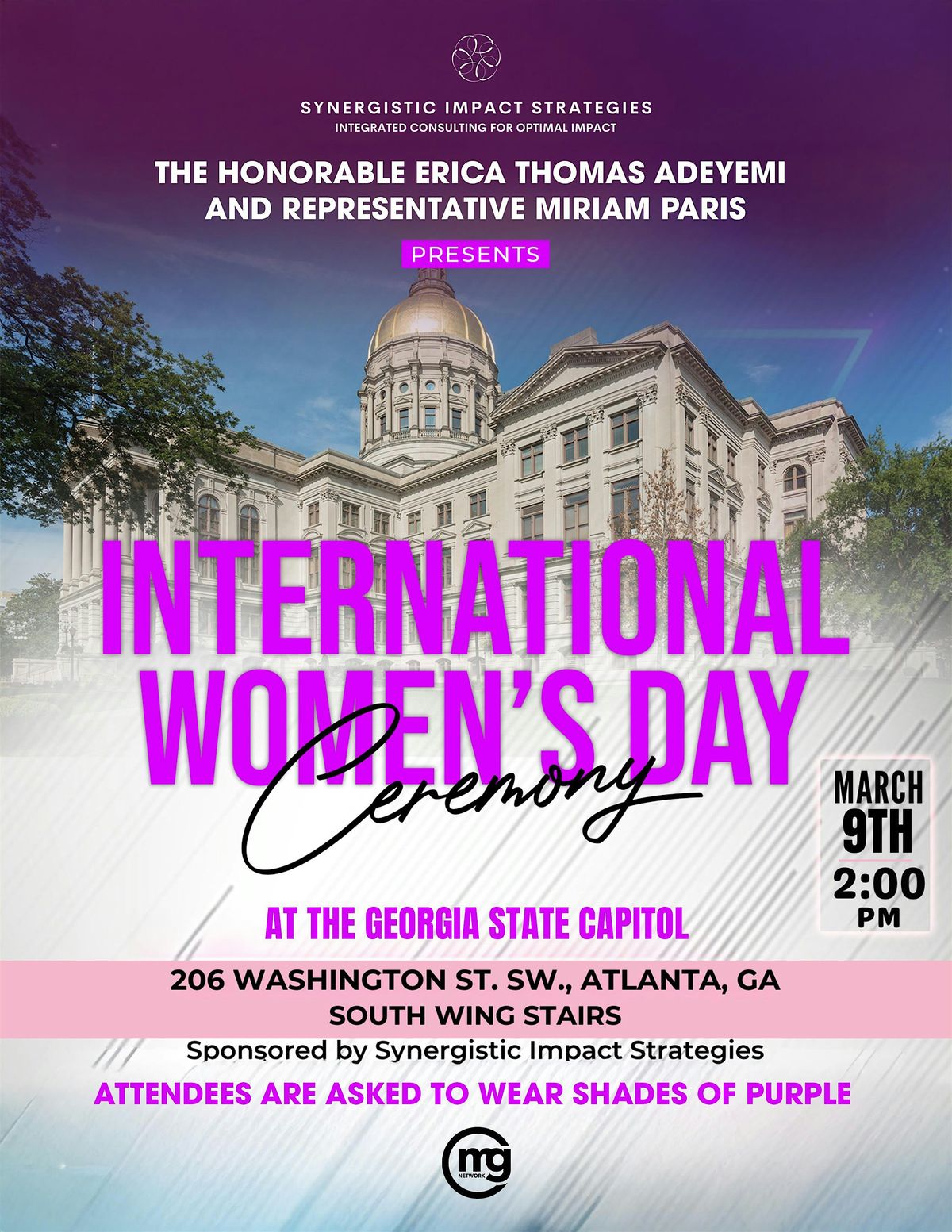 International Women's Day at the Capitol - Honoring 100 Women!