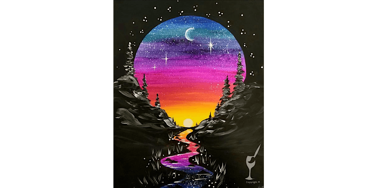 Rainbow Twilight - Paint and Sip in Denver | Classpop!™, 2 January | Event in Denver | AllEvents