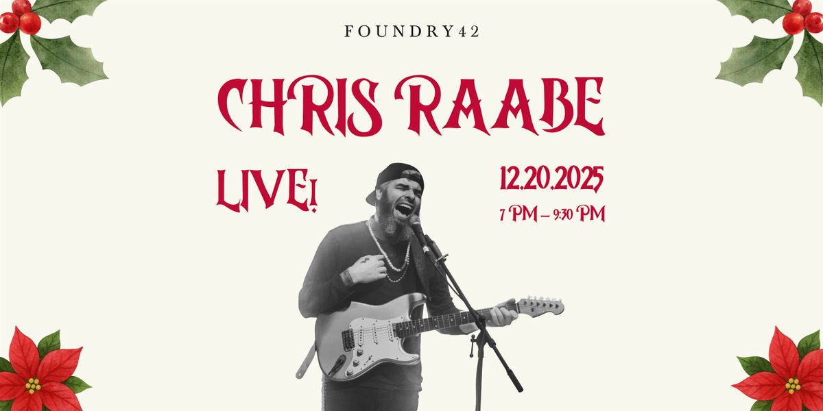 Chris Raabe LIVE!, 20 December | Event in Port Jervis | AllEvents