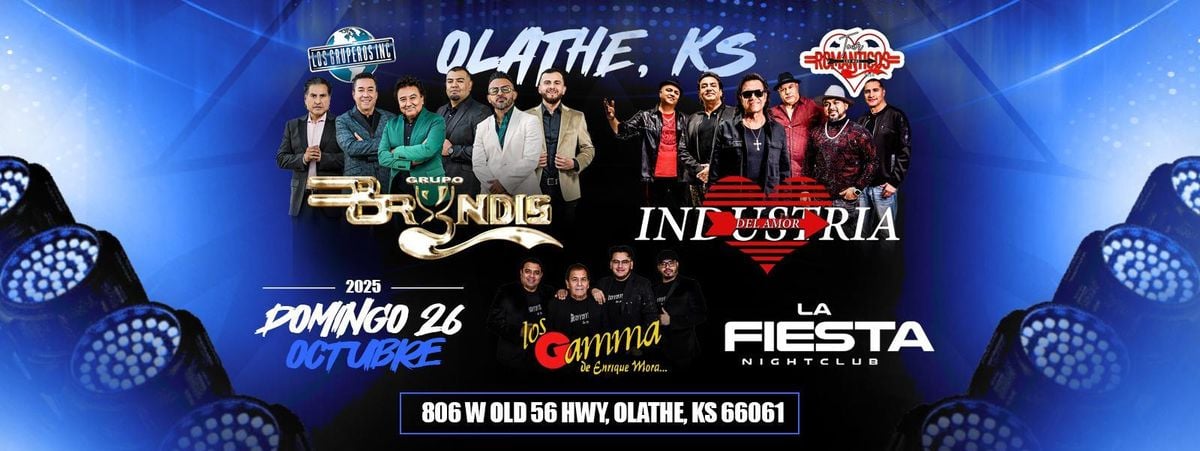 GRUPO BRYNDIS, INDUSTRIA DEL AMOR & MAS, 26 October | Event in Olathe | AllEvents