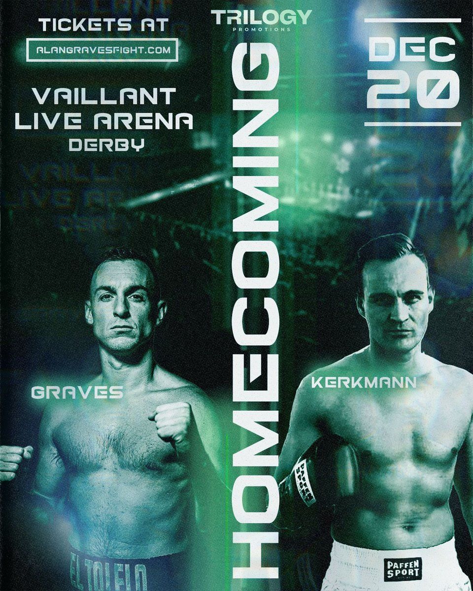 HOMECOMING: Alan Graves vs David Kerkmann at Vaillant Live, 20 December | Event in Derby | AllEvents