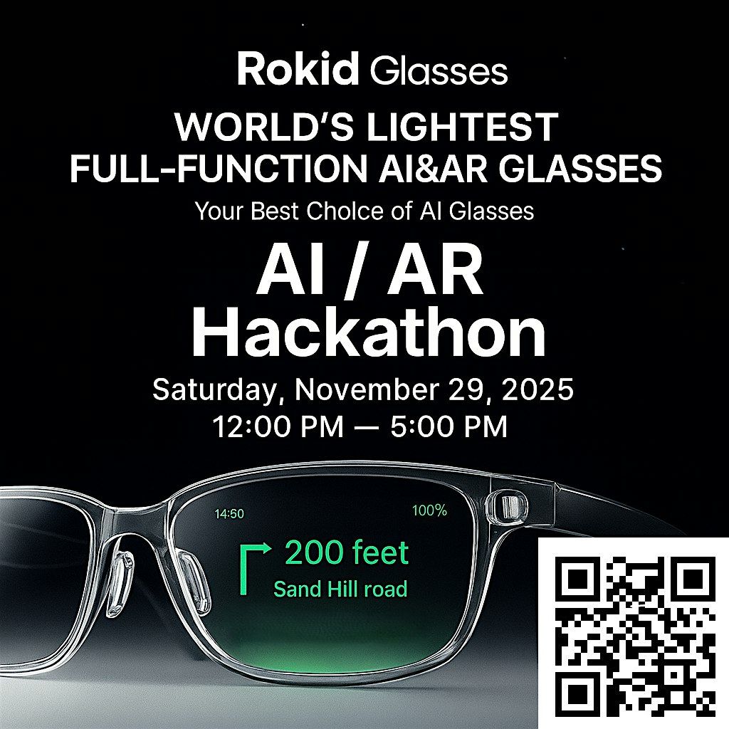 ROKID AI + AR Hackathon — Mountain View, 29 November | Event in Mountain View | AllEvents