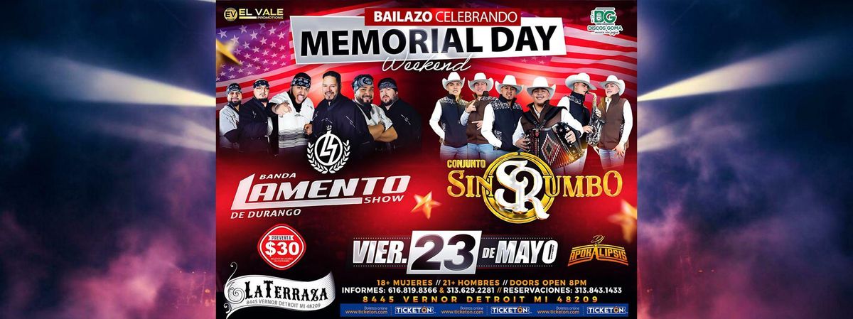 BANDA LAMENTO SHOW DE DURANGO  & CONJUNTO SIN RUMBO , 23 May | Event in Detroit | AllEvents
