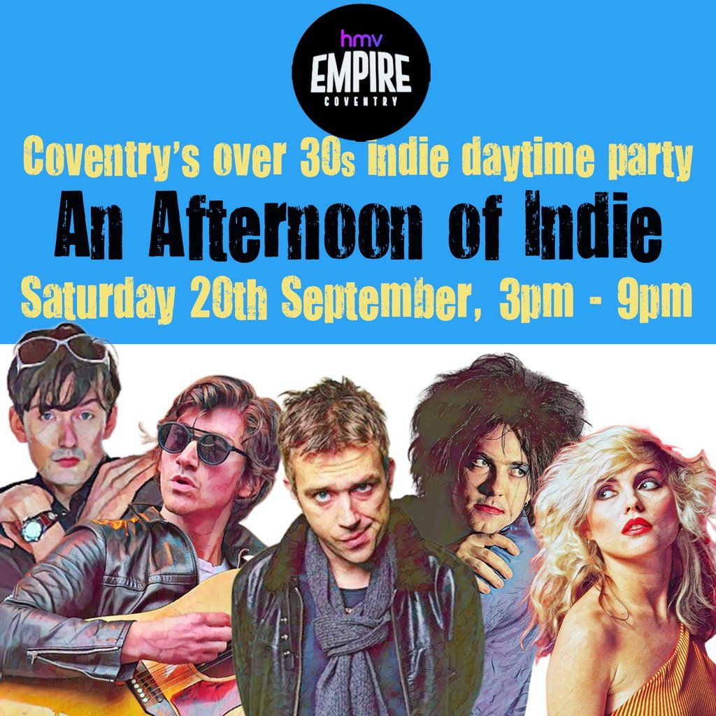 An Afternoon of Indie: COVENTRY, 3pm-7pm (over 30s only), 20 September | Event in Coventry | AllEvents