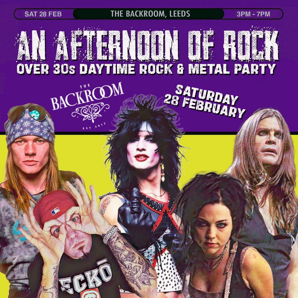 An Afternoon of Rock: LEEDS (Over 30s Rock/Metal) 3pm-7pm, 28 February | Event in Leeds | AllEvents