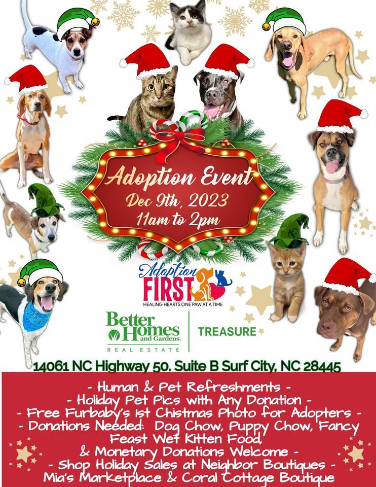 Pet Adoption Event & Pics with Santas Elf!, 14061 NC Highway 50 Ste B